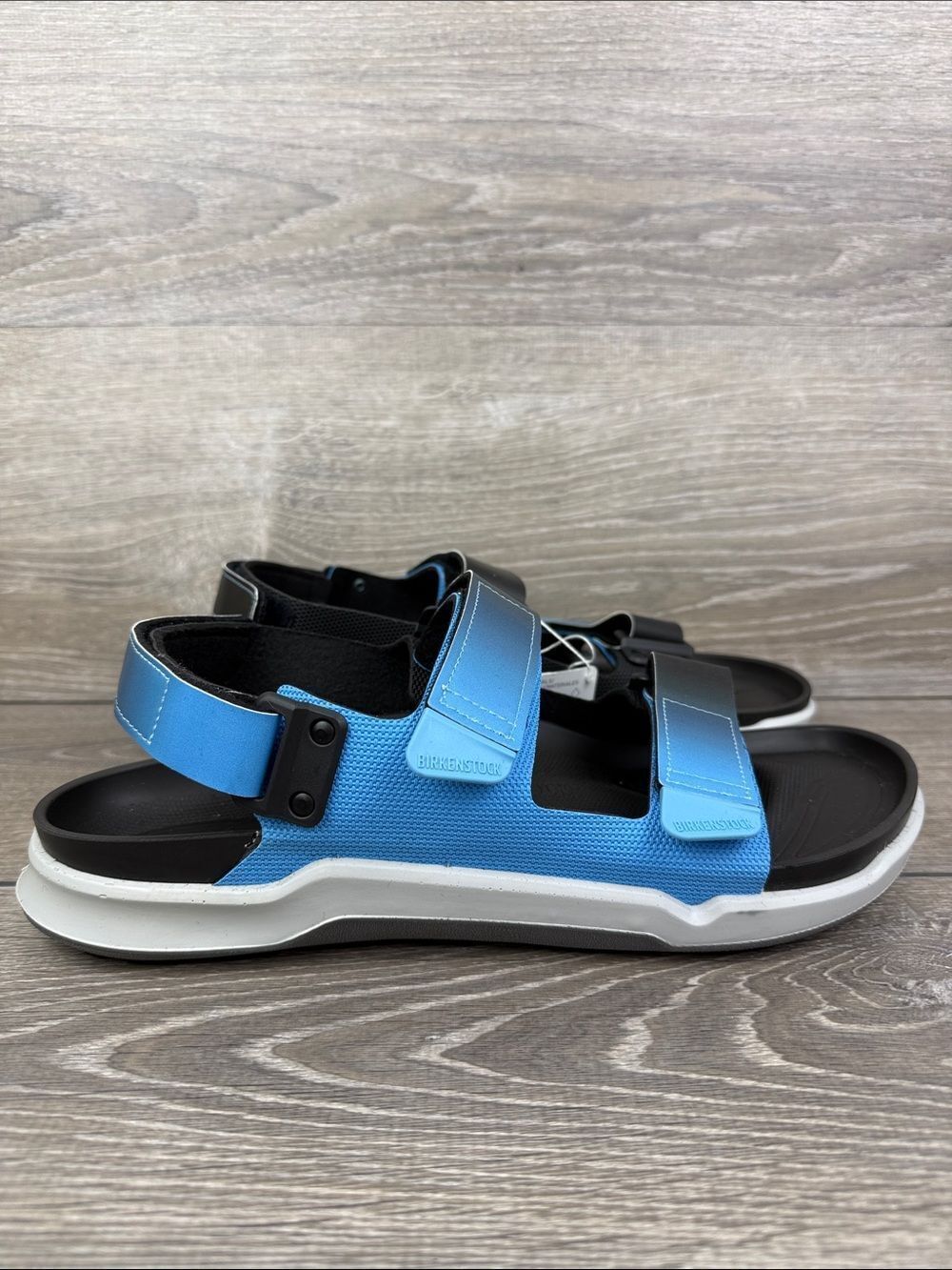 Birkenstock Tatacoa Men’s Sz 13/EU 46 Blue Black Ombre Slingback Hiking Sandals